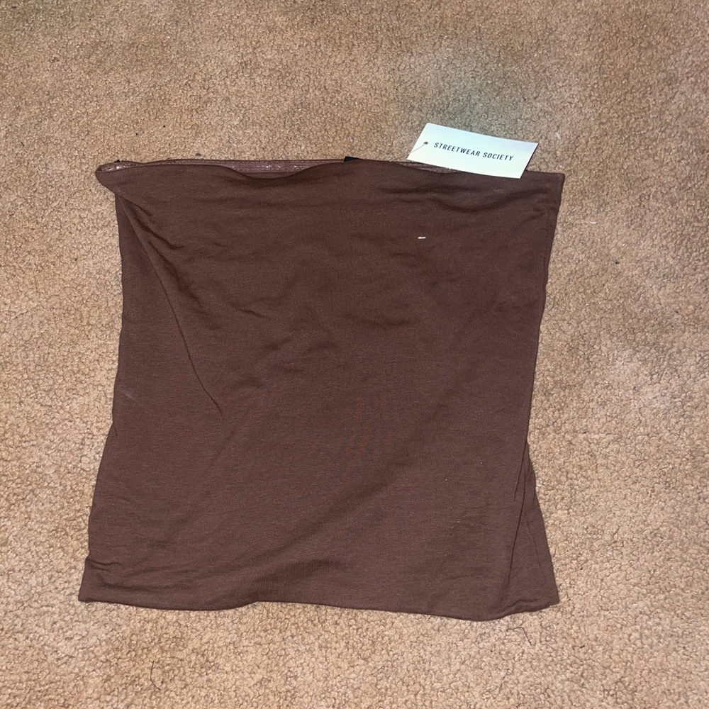 Charlotte Russe Brown tube top
